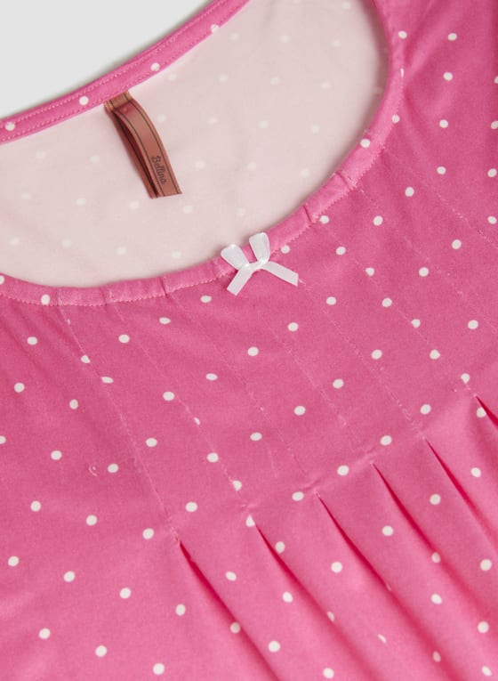 Polka Dot Print Nightgown