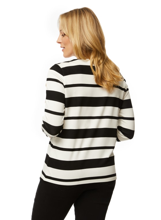 Stripe Print Top