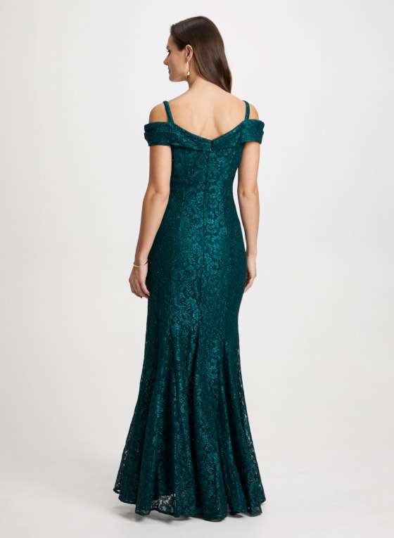 Lace Off-the-Shoulder Mermaid Dress