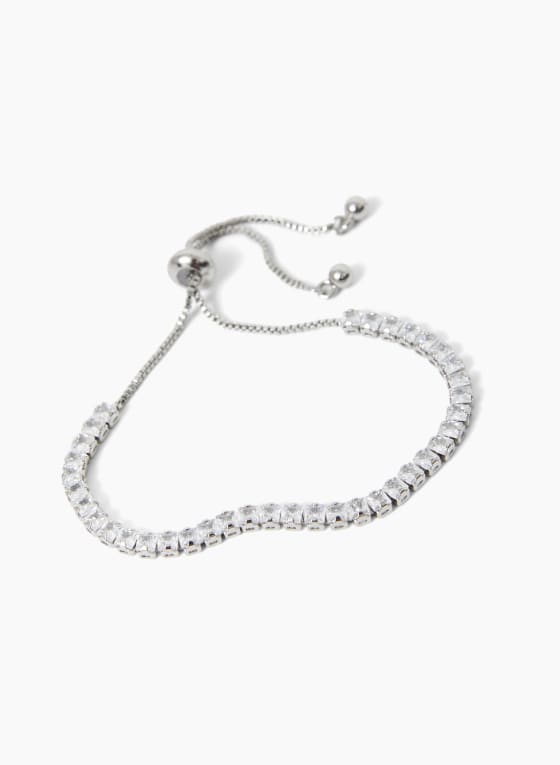 Adjustable Faceted Stone Bracelet