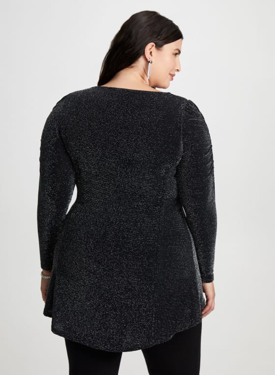 Shimmering Asymmetric Tunic