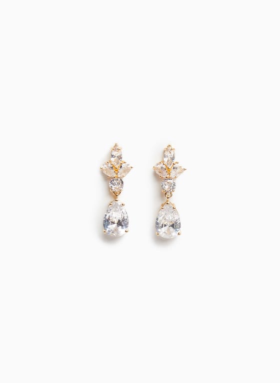 Two Tier Cluster Detail Earrings