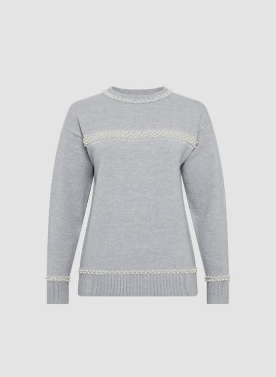 Pearl & Glitter Detail Sweater