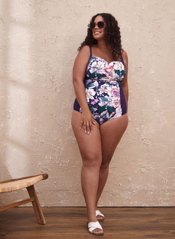 Christina - Floral Print One-Piece Swimsuit