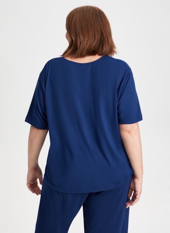 Pleat & Bow Detail Pyjama Set