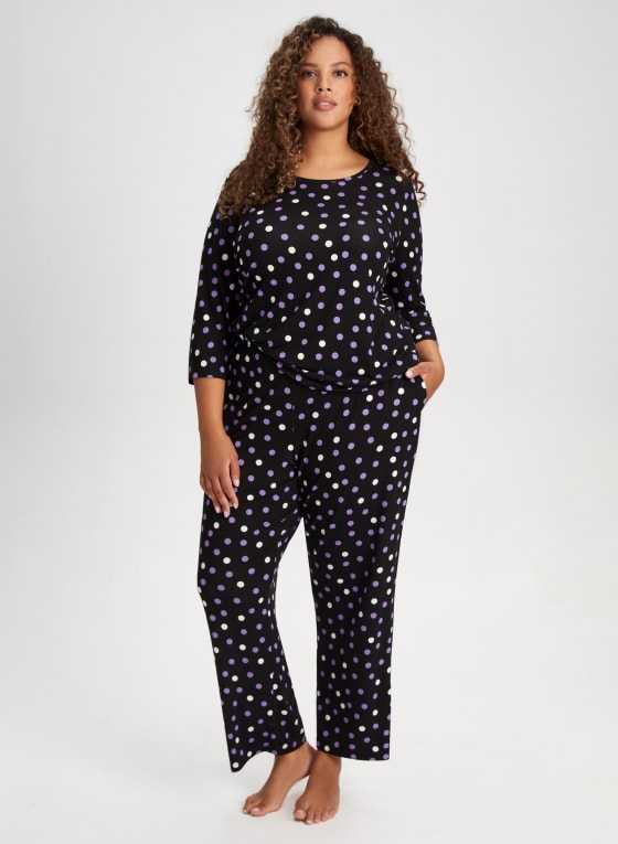 Pull-On Polka Dot Pyjama Pants