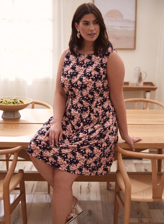 Floral Print Sleeveless Dress