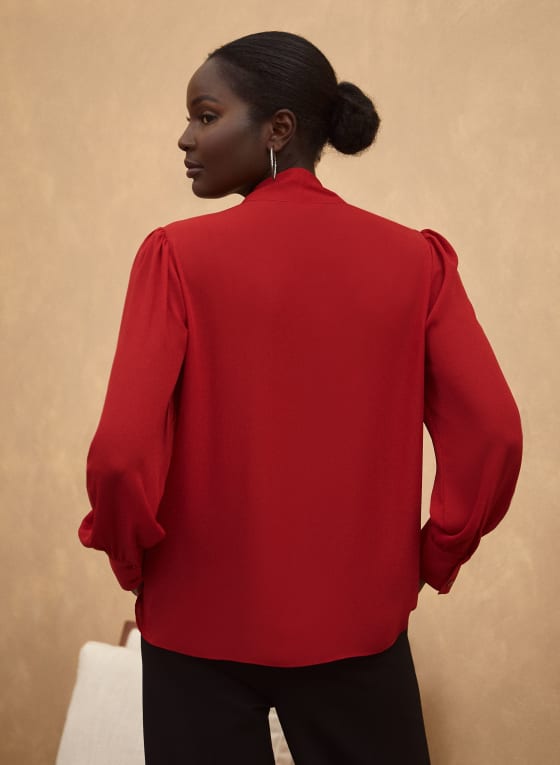 Neck Tie Detail Blouse