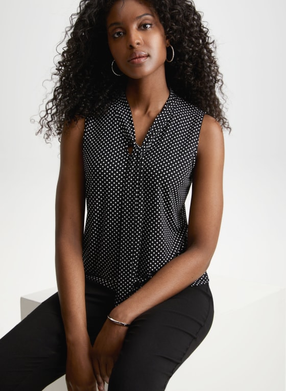 Polka Dot Print Top