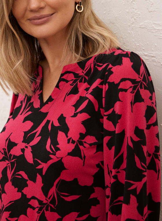 3/4 Sleeve Two-Tone Top