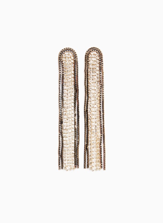 Two-Tone Cascading Earrings