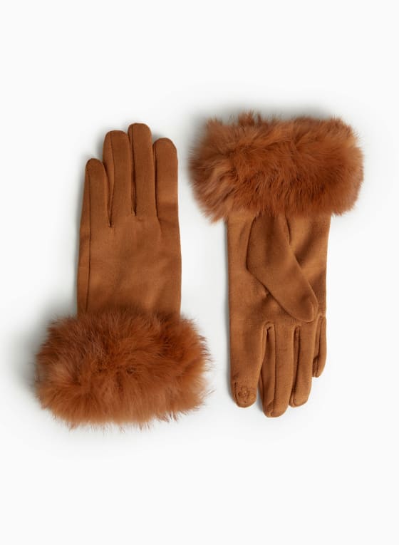 Genuine Fur Cuff Gloves