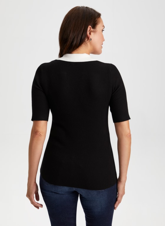 Colour Block Polo Top