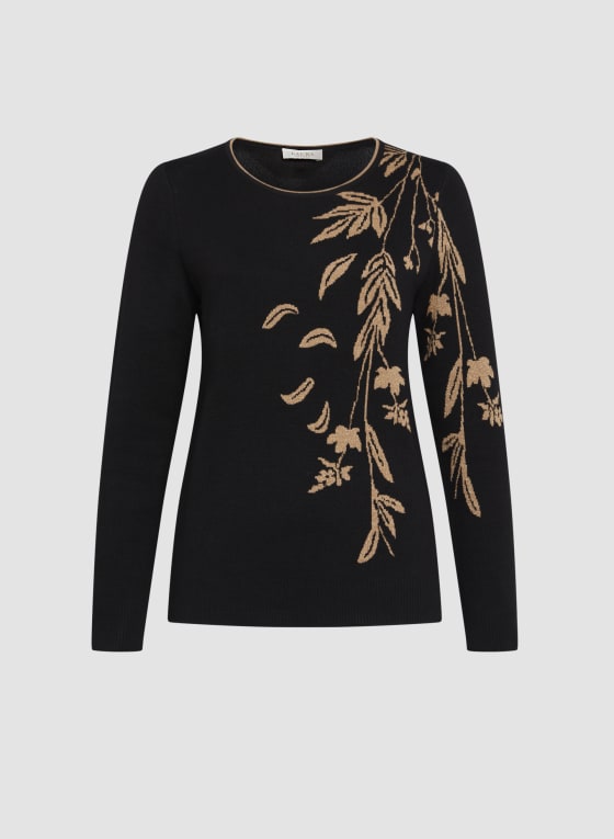 Leaf Print Sweater