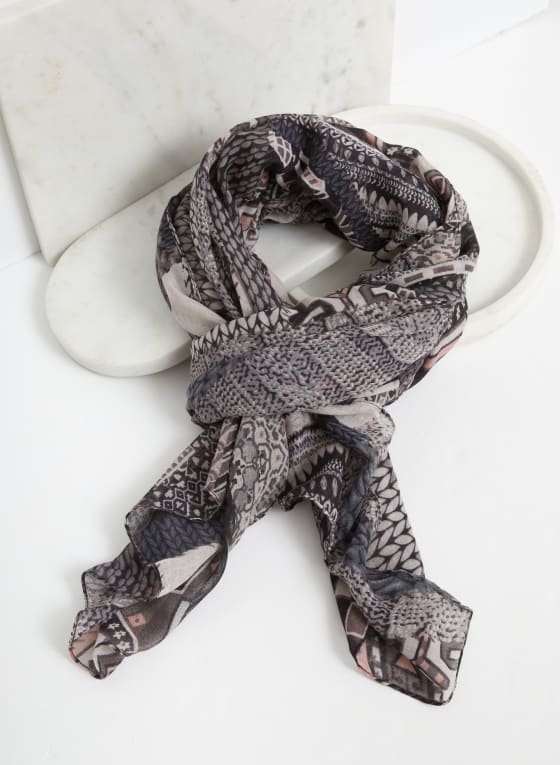 Abstract Print Scarf