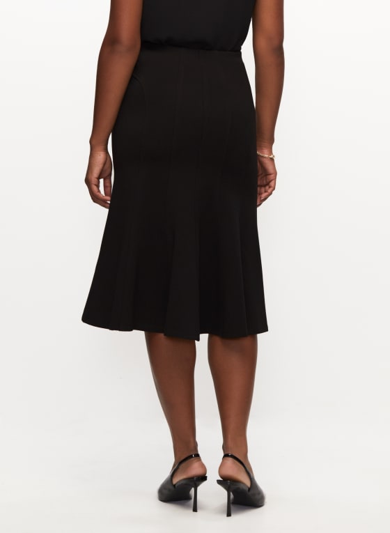 Topstitch Flared Skirt