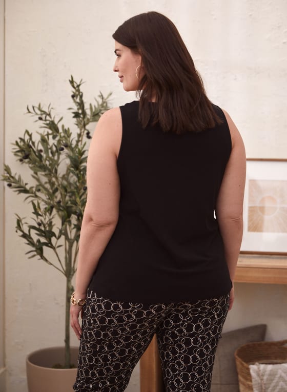 Sleeveless Tie Detail Top