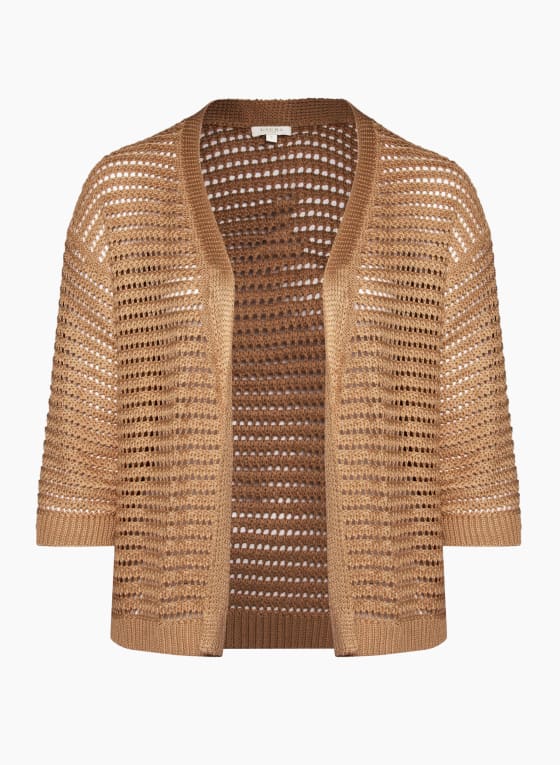 Open Front Knitted Cardigan