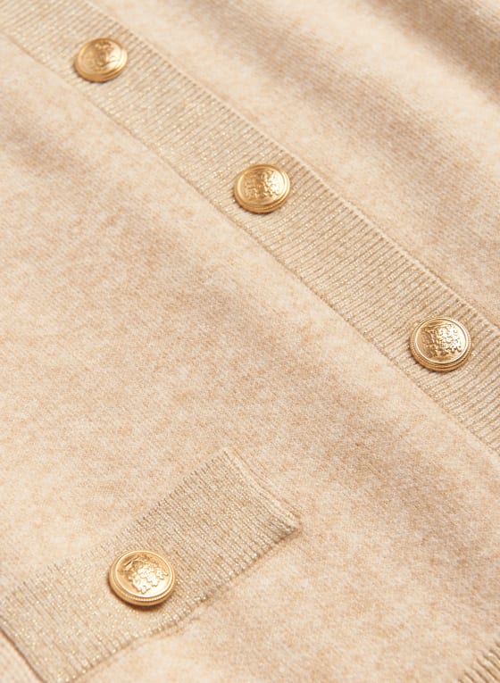 Glitter Trim Cardigan