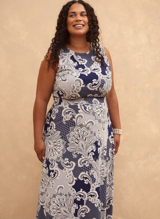 Paisley Print Dress