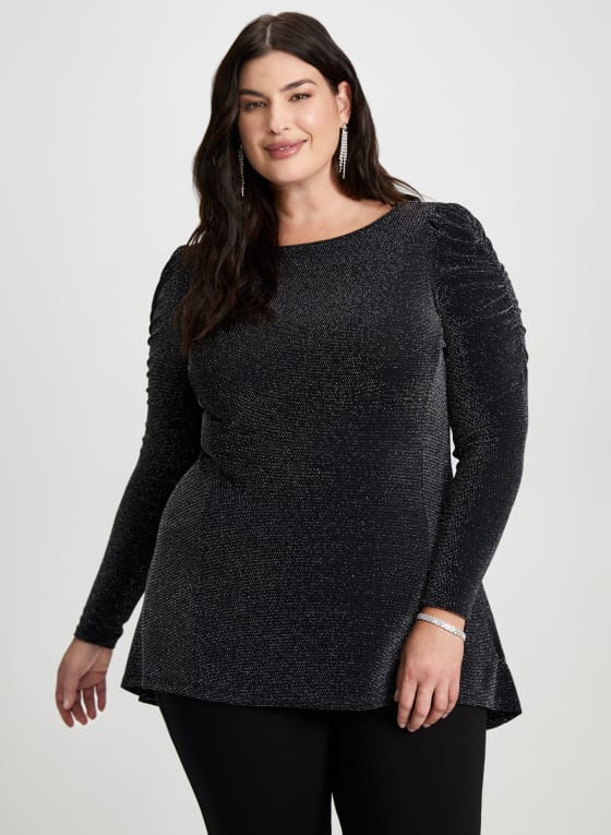 Shimmering Asymmetric Tunic