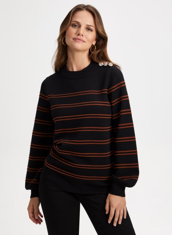 Stripe Print Sweater
