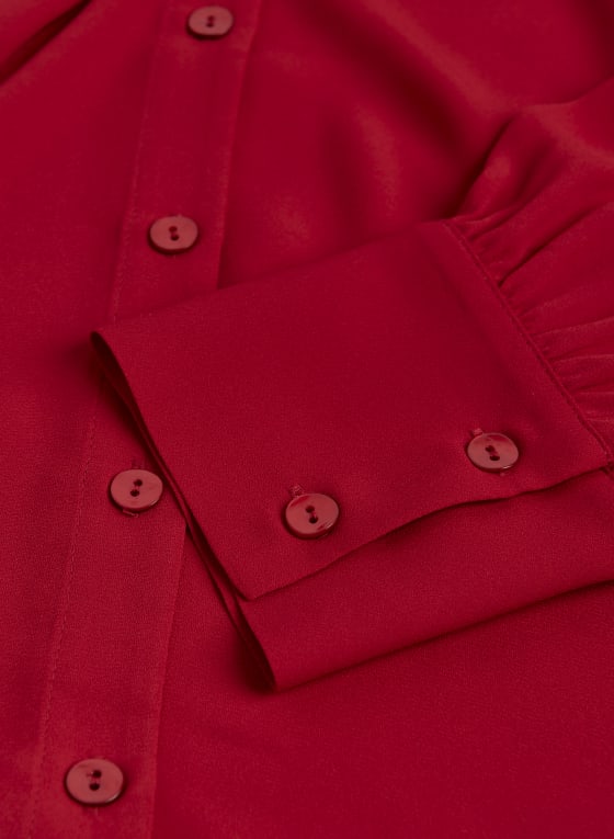 Neck Tie Detail Blouse