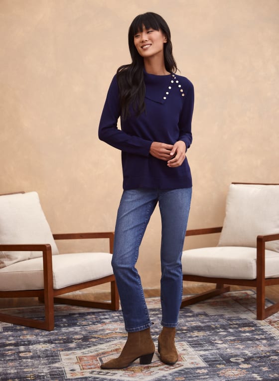 Split Neck Sweater