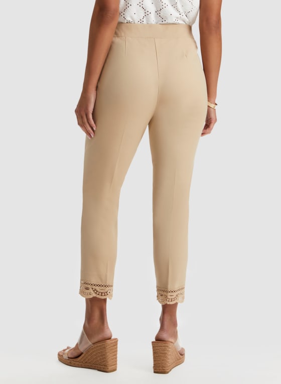Lace Detail Pull-on Pants