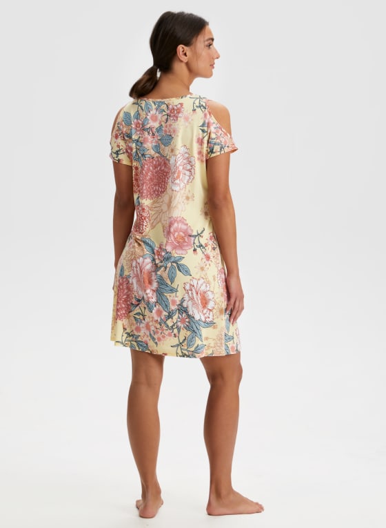 Floral Cold Shoulder Sleepshirt