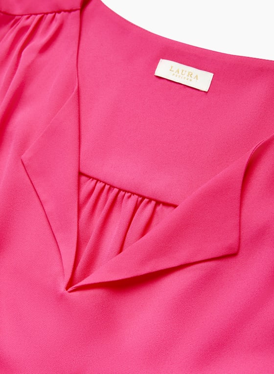 Short Ruffle Sleeve Blouse