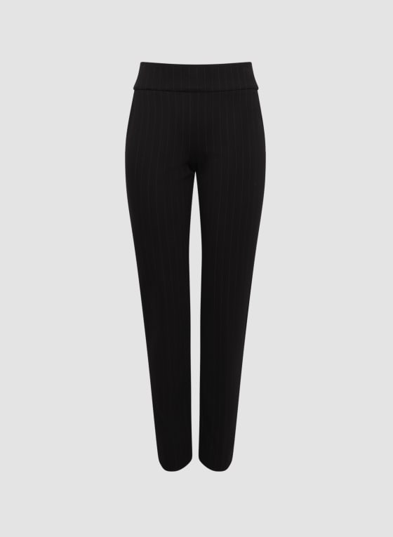 Pinstripe Pull-On Pants