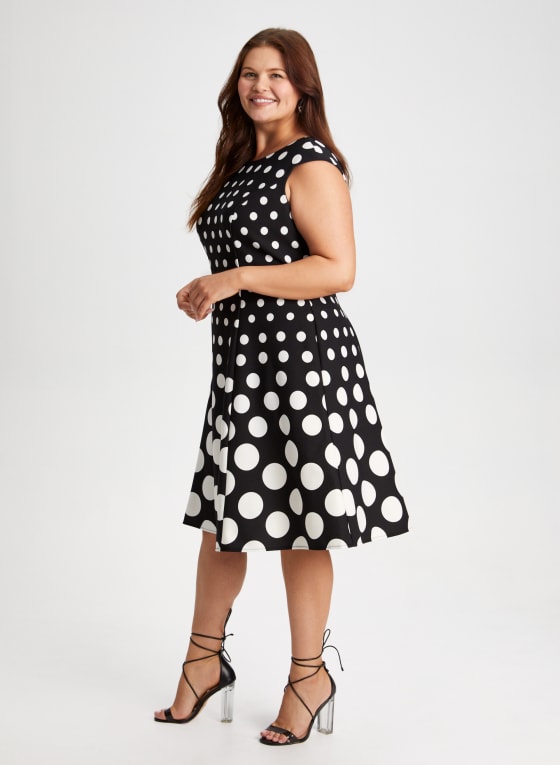 Polka Dot Print Dress