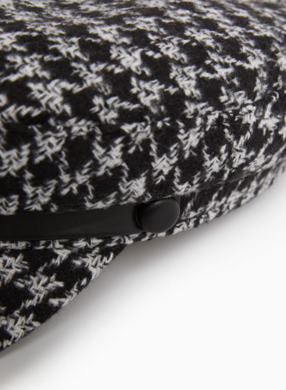 Houndstooth Motif Cap