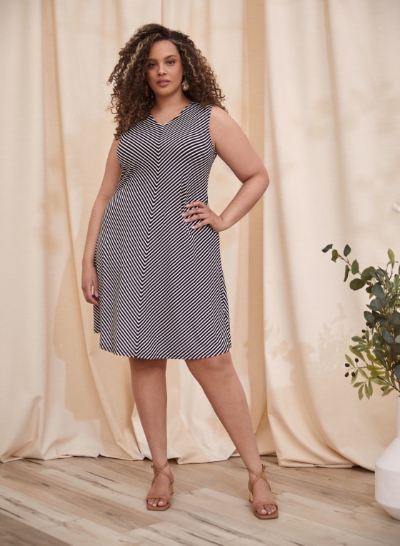 Stripe Print Dress