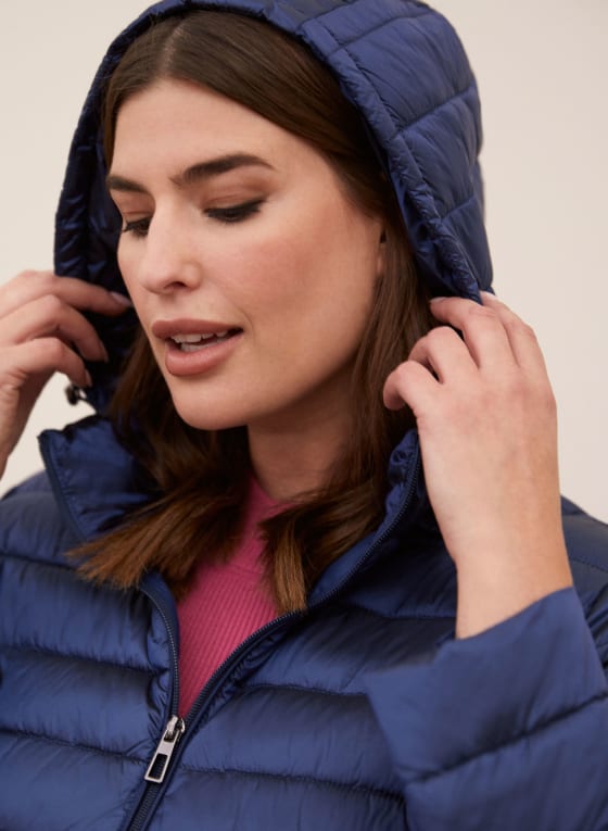 Packable Vegan Down Quilted Coat
