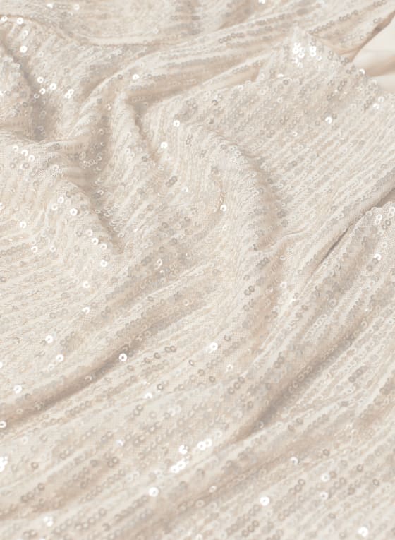 Sleeve Detail Sequin Top