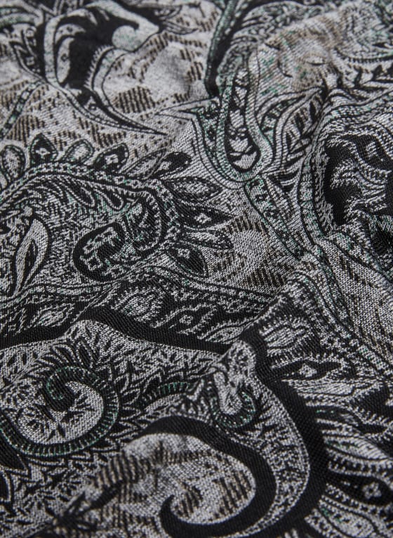 Paisley Print Knit Top