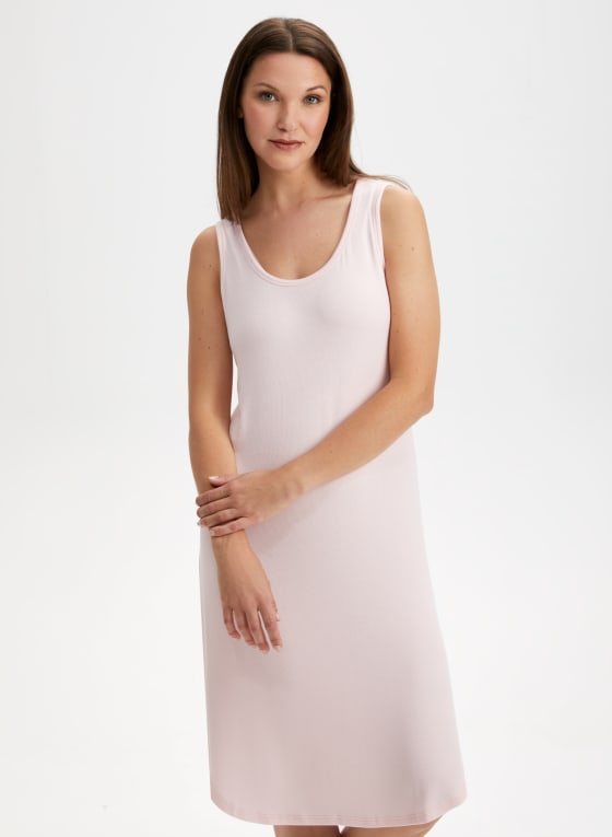 Ribbed Sleeveless Night Dress