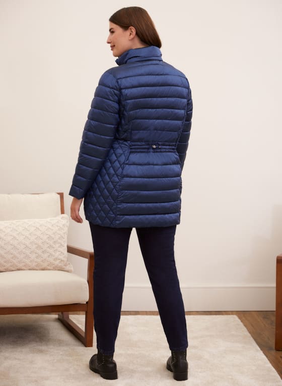 Packable Vegan Down Quilted Coat