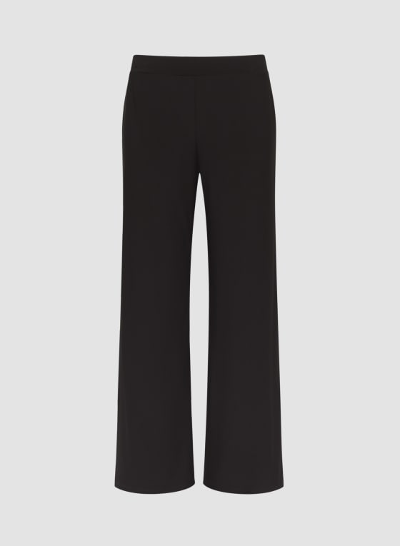 Pull-On Wide Leg Jersey Pants