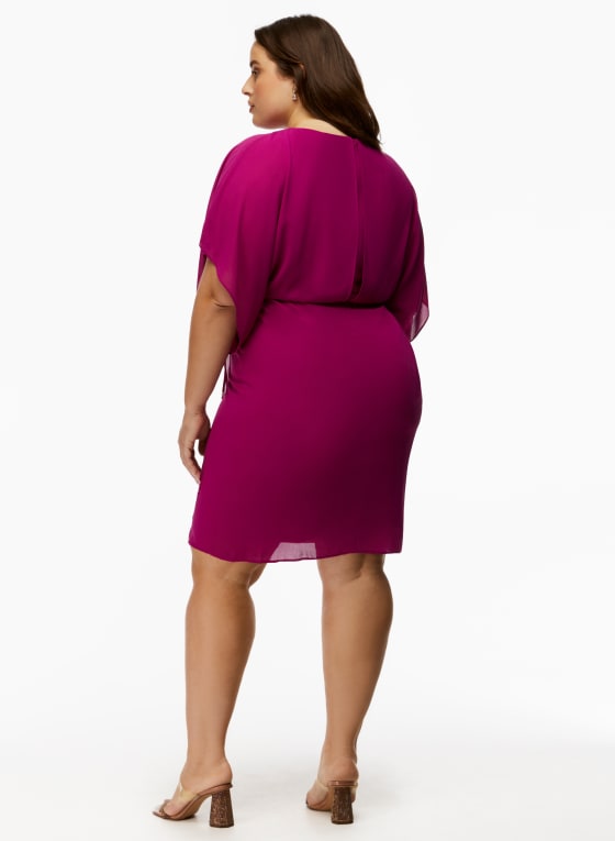 Tie Waist Chiffon Dress