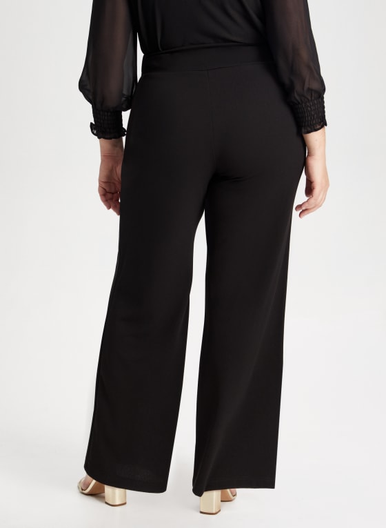 Pull-On Wide Leg Pants