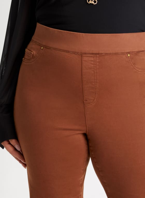 Pull-On Straight Leg Jeans