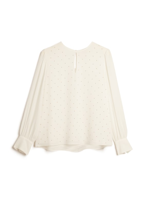 Studded Keyhole Blouse