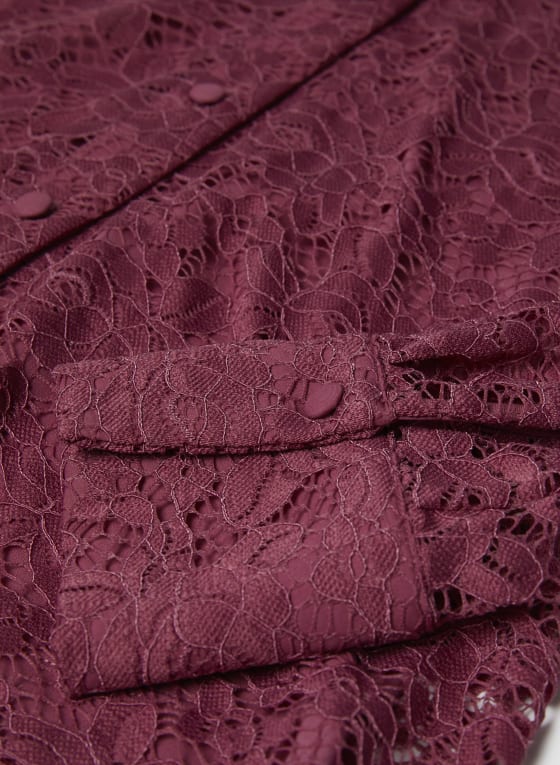 Lace Button-Down Blouse