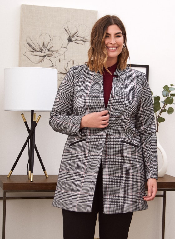 Tartan Print Redingote