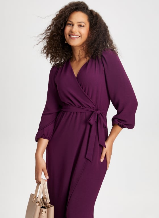 Wrap Style Maxi Dress