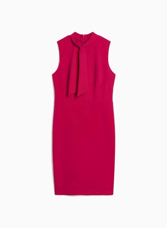 Sleeveless Tie Neck Dress