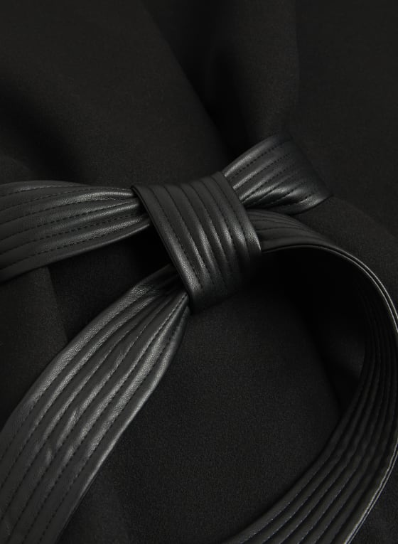 Belted Wool-Blend Cape